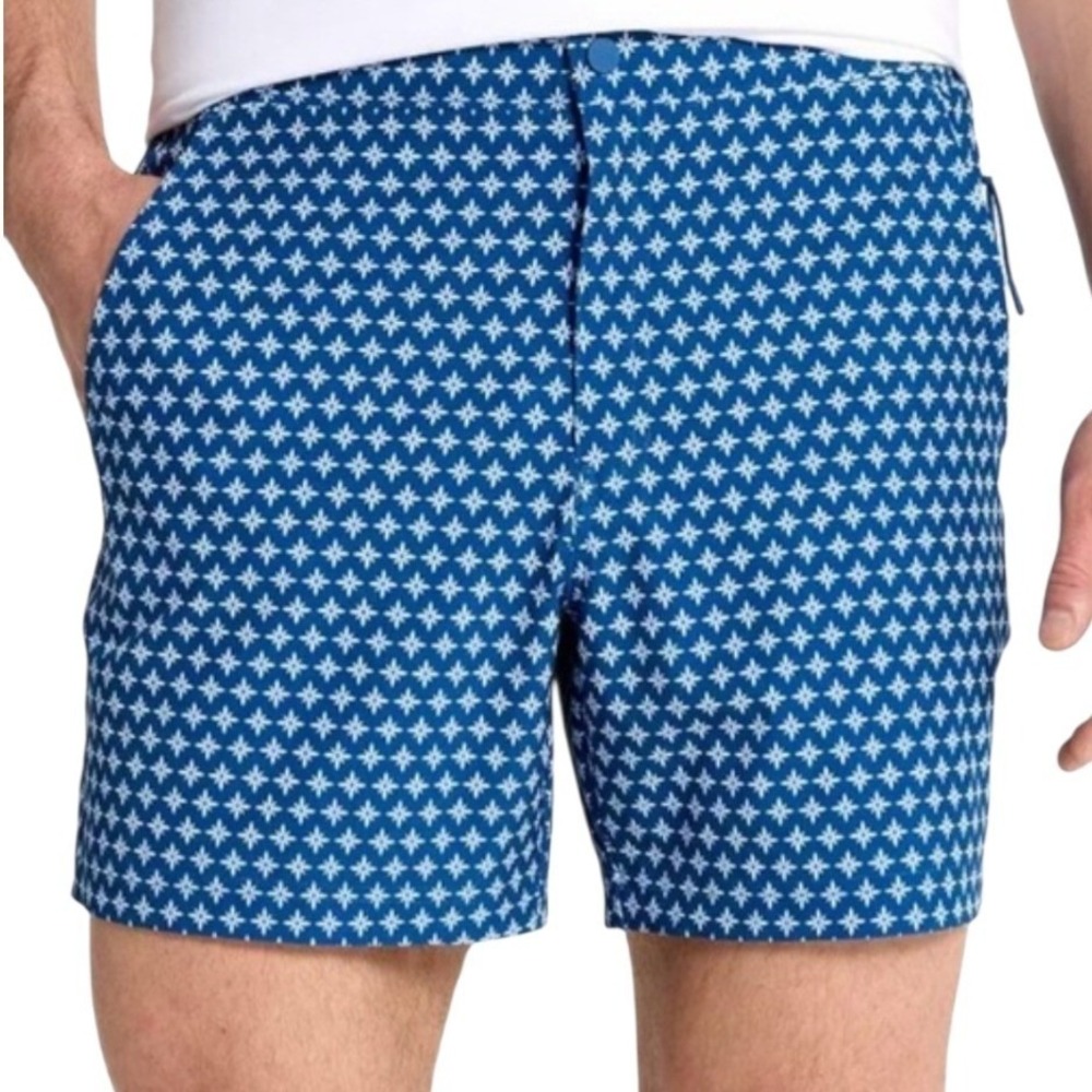 VRST Resort Shorts Mens XL Blue 6" Inseam Relaxed Fit Stretch Performance UV NWT